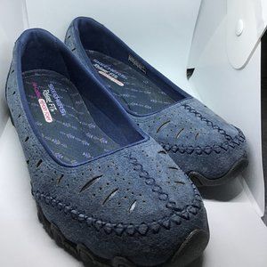 SKECHERS Relaxed FIT Memory Foam Navy Suede Loafer